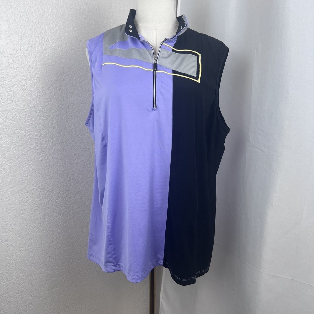 Jamie Sadock Top Womens XL Sleeveless Golf‎ Pickleball Athletic Outdoor Stretch